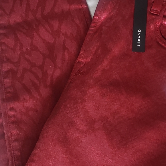 J Brand Red Alana Python snakeskin - Picture 8 of 9